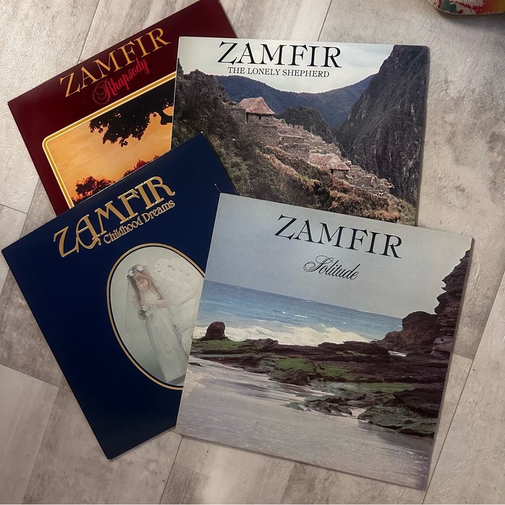 Zamfir records LPs panflute, set of 4